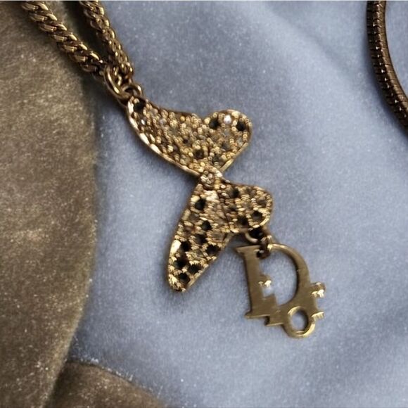 SOLD-TO @ABYMADE Dior Gold Necklaces with D Pendant and Charms SET 🔥 - Picture 4 of 10